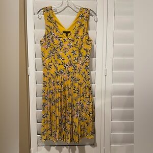 Banana Republic Yellow Floral Maxi Dress